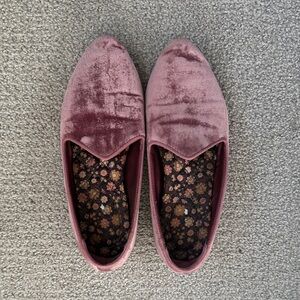 Birdies Heron blush pink loafers